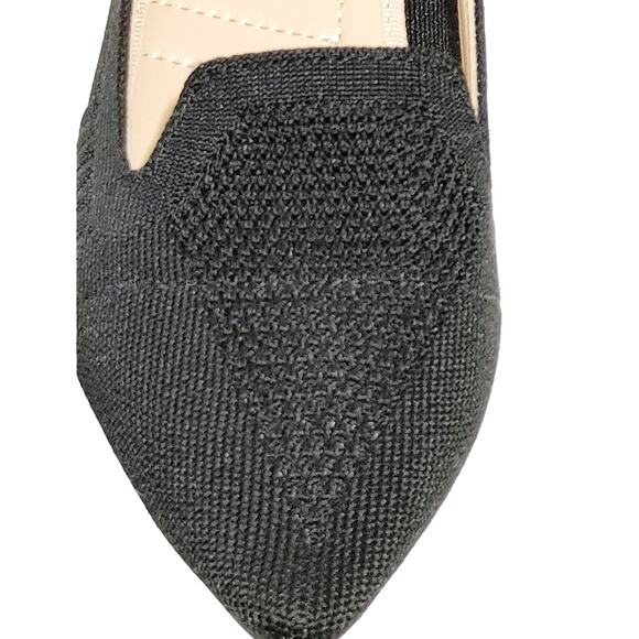 Adrienne Vittadini Skippy Pumps Kitten Heel Pointed Toe Black Womens Size 6.5M - Picture 3 of 7